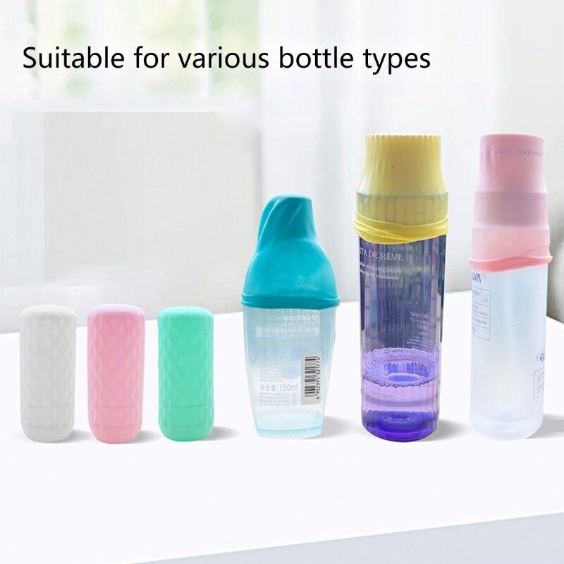 Manchons bouteille en Silicone anti-fuite, pour articles toilette couvercle protection, livraison directe