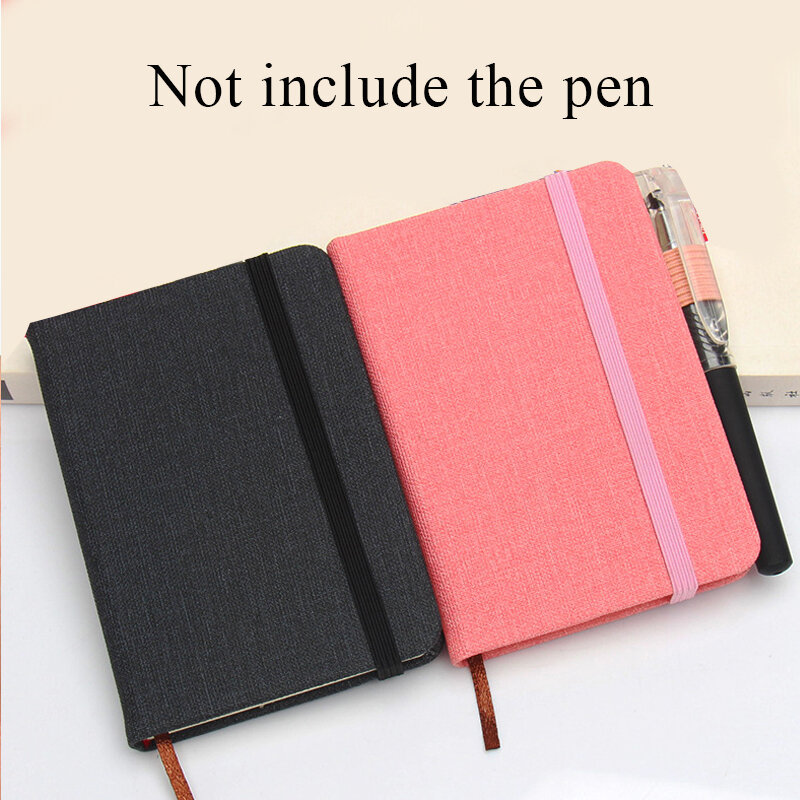 A7 Mini Notebook przenośny kieszonkowy notatnik jednolity kolor codzienny tygodniowy planer agendy notebooki biurowe przybory szkolne