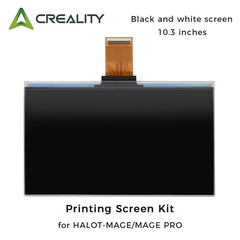 Crealidade-HALOT-MAGE MAGE PRO Printing Screen Kit, tela preto e branco, 10,3 polegadas, acessórios originais da impressora, pré-encomenda
