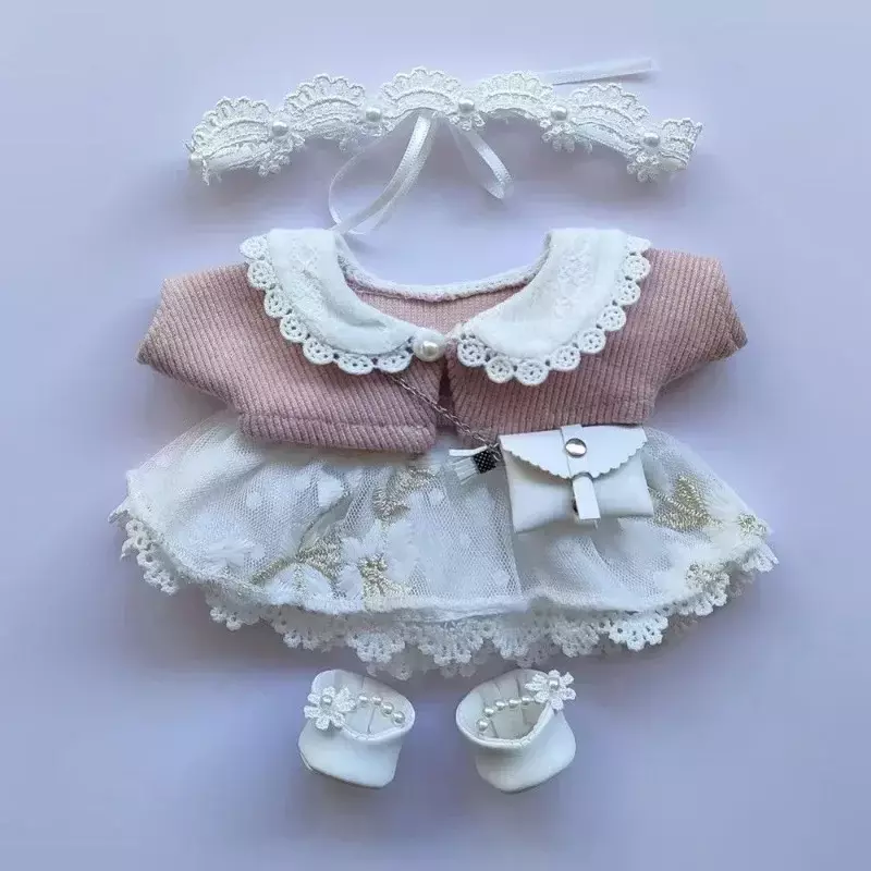 20cm Cotton Doll Clothes Lace Princess Suspended Dress Coat Fat Body Normal Body Universal Exquisite Set