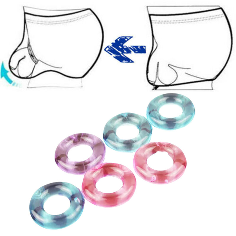 Homens sexy transparente anel de bloqueio alto elástico tanga o anel c-cinta anel círculo roupa interior tpe círculo de saúde para homem