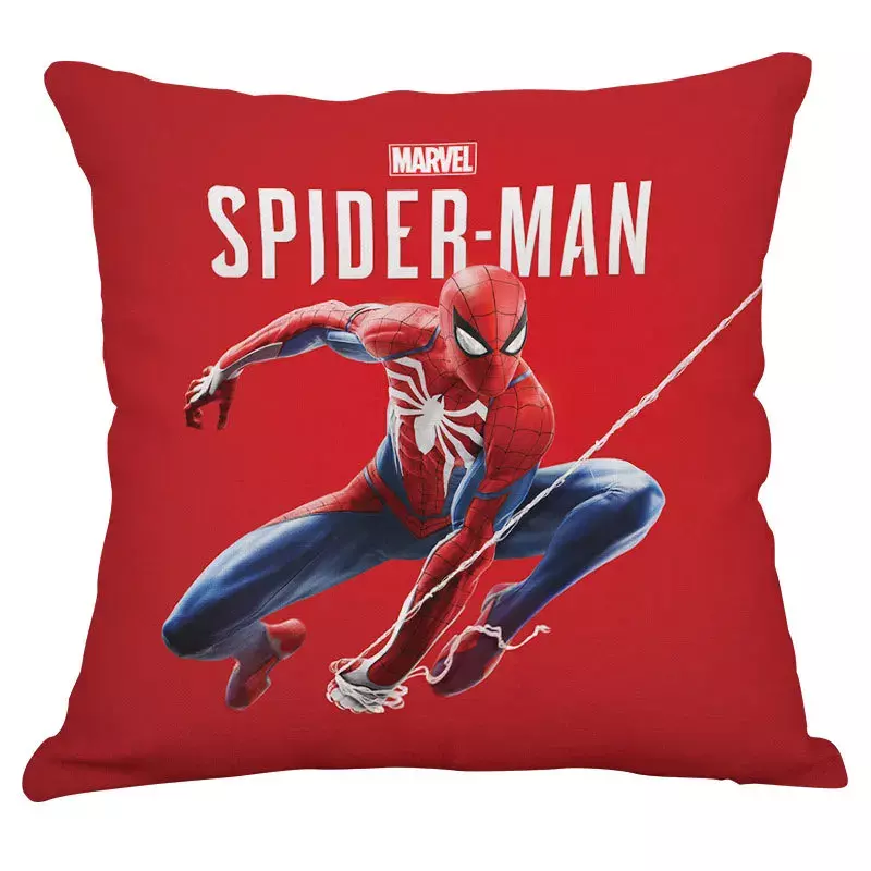 Spiderman Kussensloop Kussenhoes Marvel Superheld 45X45Cm Kussenslopen Voor Home Decor Woonkamer Bed Bank Auto Geschenken 2024