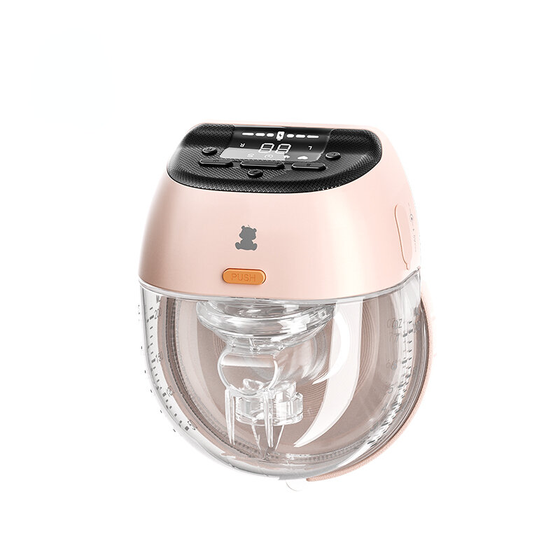 Pompa payudara elektrik dapat dipakai, pompa payudara elektrik bebas genggam nirkabel portabel 9 Level 3 mode BPA 200ML