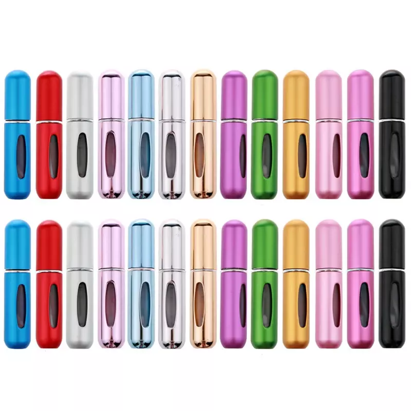 10pcs/lot 5ml Mini Refillable Perfume Bottle with Spray Scent Pump Empty Cosmetic Container Atomizer Bottle For Travel Tool