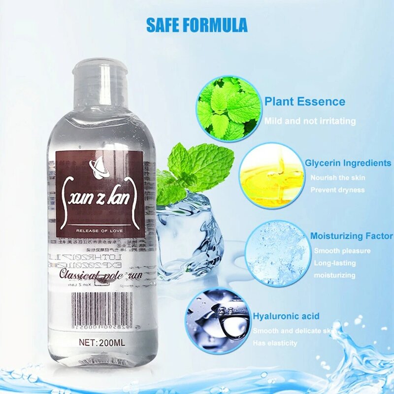 Water-soluble Personal Lubricants for Toys Gay Anal Sex Lubricant Vagina Massage Oil Adult Sex Product Lube Water Based Natural