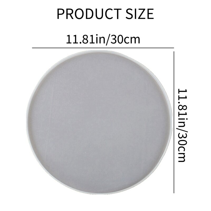 Круглая силиконовая форма 30 см для изготовления круглых подставок из эпоксидной смолы