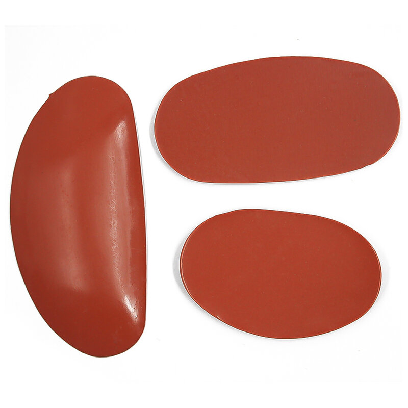 3Pcs Red Very Soft Silicone Sheet Pottery Tool Set Clay Sculpting Colored Diy Scraper Handmade Art Supplies 3 Sizes Available