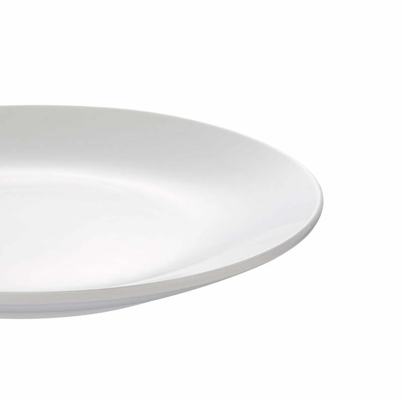 Mainstays Glazed White Stoneware Dinnerware Set, 12-Pieces Dinnerware Sets