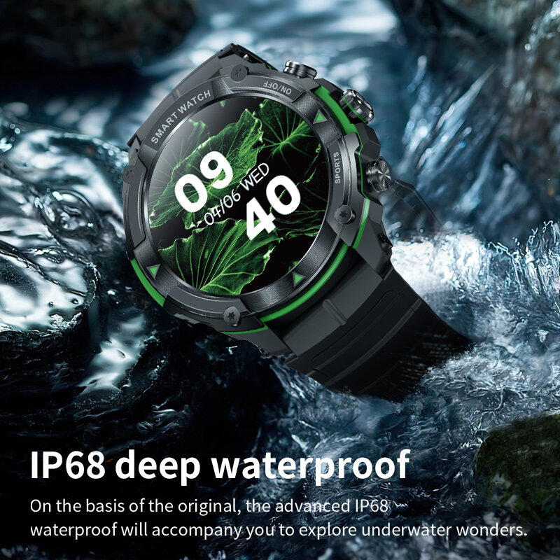 Masx moos ⅱ smart watch 1.43 ''amoled display 420mah bluetooth call militär härte wasserdichte sport uhr männer