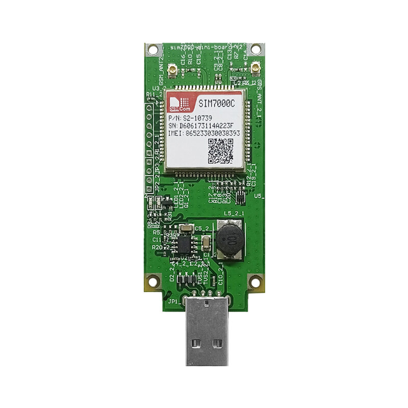 Adaptador USB SIM7000C, Módulo NB-IoT, LTE, CATM, GNSS, GPS, B1, B3, B5, B8