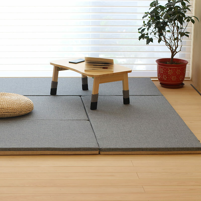Tatami-小さな日本のコーヒーテーブル,寝室用の折りたたみ式で持ち運び可能な無垢材
