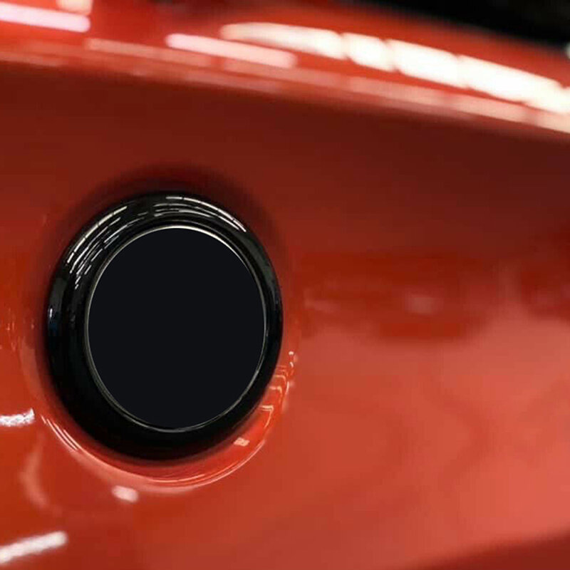 Ajuste para BMW serie 1, F20, F21, 2011-2019, pegatina embellecedora de marco de logotipo de coche, cubierta de anillo de insignia trasera, emblema protector, piezas externas de coche