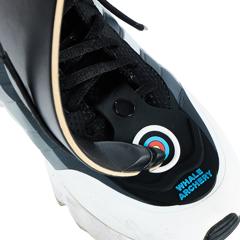 Protección de punta de arco recurvo, almohadilla de goma para Rotura de tiro con arco en el pie de los zapatos, herramientas de protección de extremidades de arco recurvo