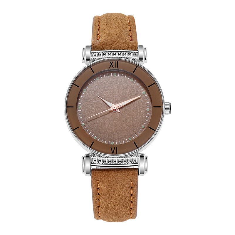 Reloj de pulsera redondo luminoso con hebilla de Pin para mujer, 34mm, exterior, oficina, reunión de negocios
