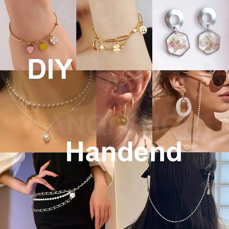 Anéis de salto de aço inoxidável, Split Ring Connectors, DIY Jewelry Making Findings, Acessórios por atacado, 3mm, 4mm, 5mm, 6mm, 7mm, 8mm, 100-200Pcs