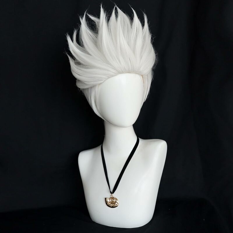 Movie Cosplay Ursula Wig White Short Hair For Adult Women Men Halloween Costume Cosplay Role Play Props