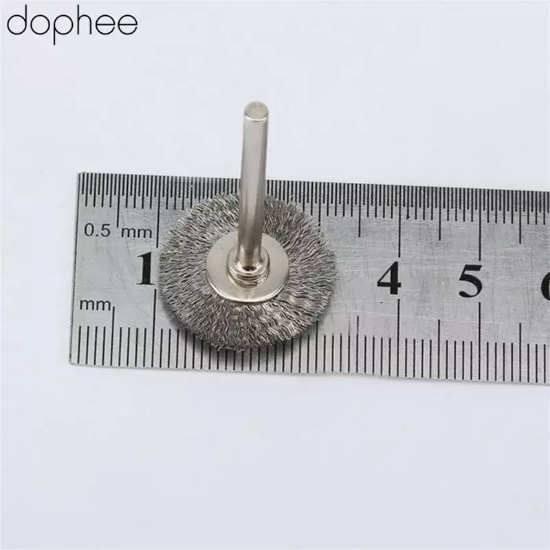 Dophee-ステンレス鋼ワイヤーホイールブラシ,グラインダー,ロータリーツール,22mm,アクセサリー,セットあたり20個