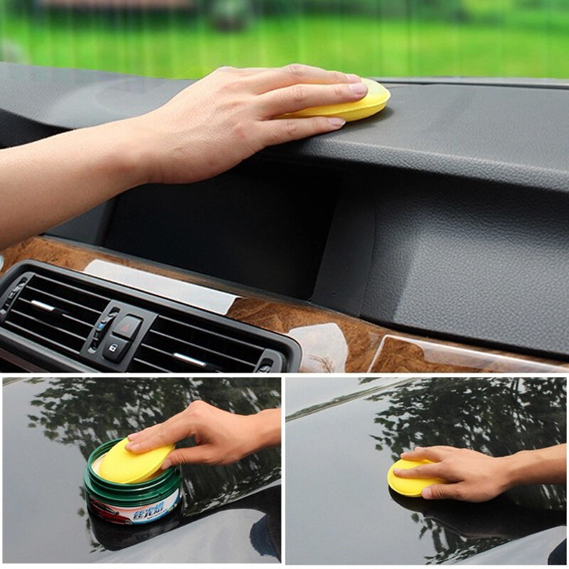 100/50Pcs High Density Car Waxing Polish Sponges Foam Applicator Pads Round Curing and Polishing Sponges Car Detailing Tools