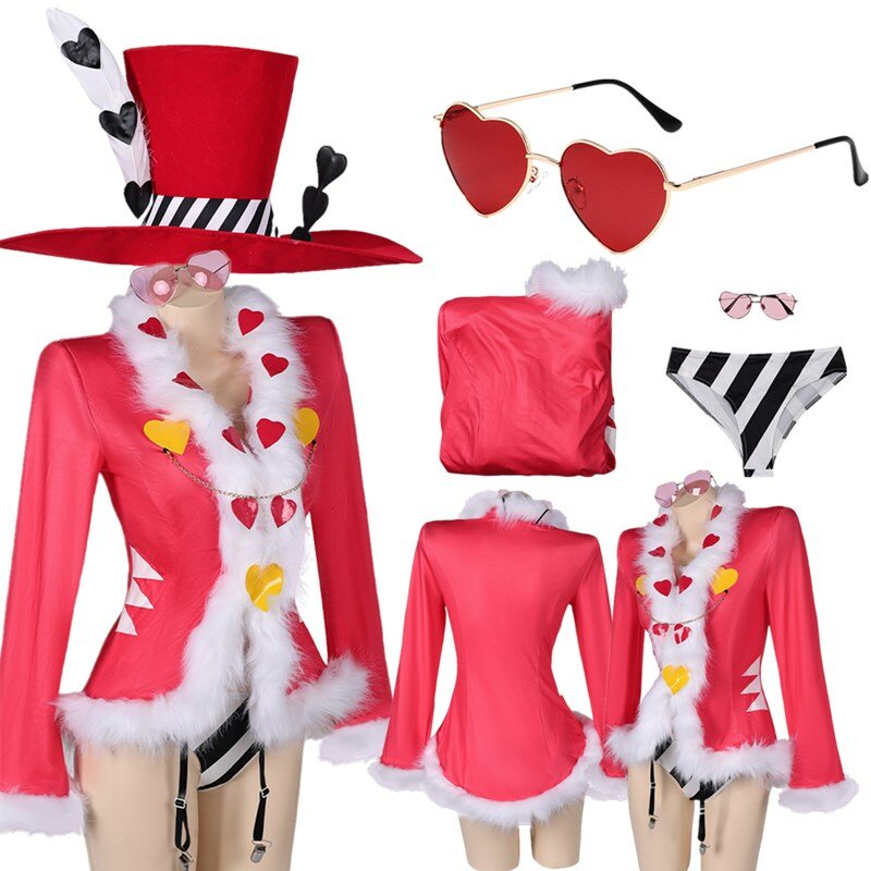 Anime Fantasy Valentino Cosplay Costume Adult Women Lingerie Swimsuit Shorts Sunglasses Outfits Halloween Carnival Party Suit