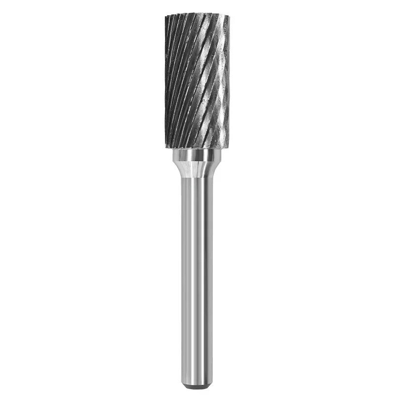 Lima rotativa de acero de tungsteno, 6-16mm, ranura Boule con cuchilla, aleación de carburo superior, fresa cilíndrica, tipo columna para Metal