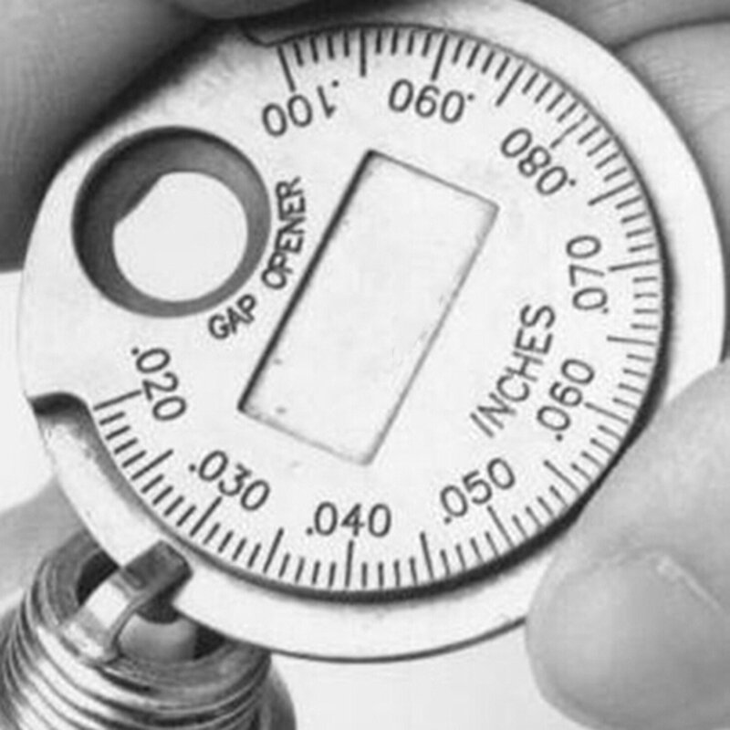 Spark Plug Gap Gauge Medição Ferramenta, Coin- Type, 0.6-2.4mm Faixa, Calibre Gage, Ferramenta de Medição, Hot Sale, 1Pc