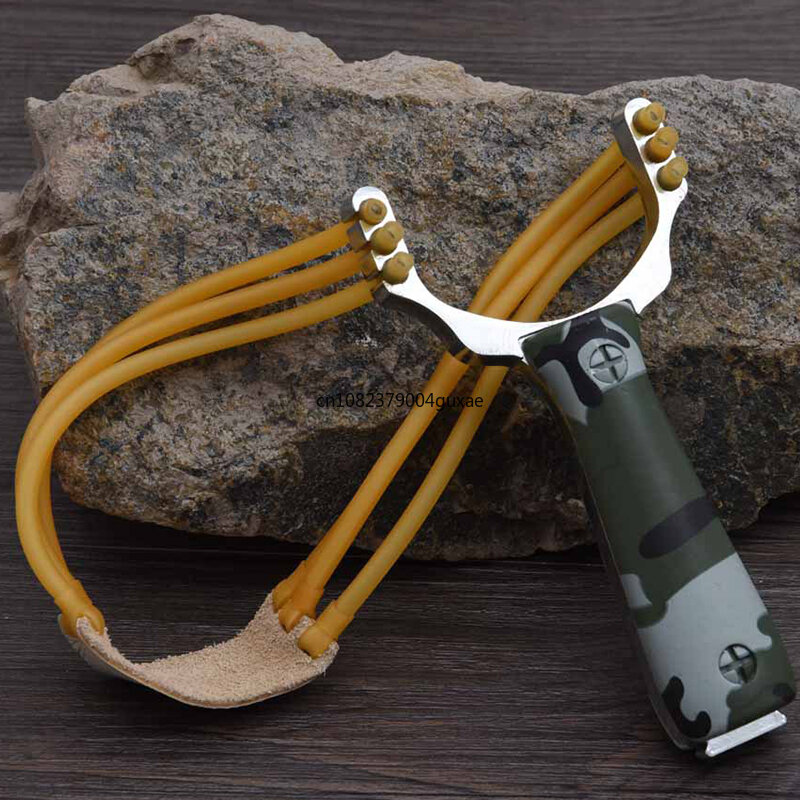 Hunting Slingshot Outdoor Hunting Catapult Rubber Bands Powerful Slingsshot High-precision Professional Shooting