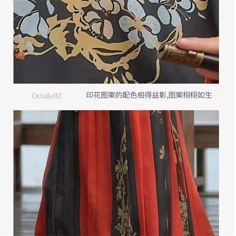 Hanfu mężczyźni i kobiety chiński tradycyjny haft zestawy Hanfu pary karnawał przebranie na karnawał gradientowe zestawy Hanfu Plus rozmiar