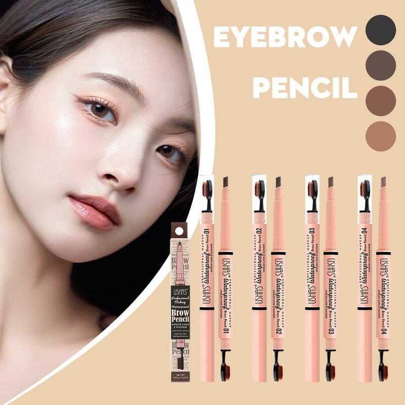 2 In 1 Double Ended Eyebrow Pencil With Replacement Fill Percision Effect Brows,Natural Defines Makeup Tip Tip,Micro T6V7