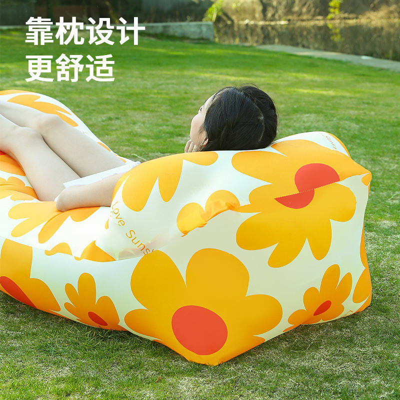Outdoor Folding portátil Air Cushion Bed, sofá inflável, colchão, camping, piquenique, pessoas preguiçosas