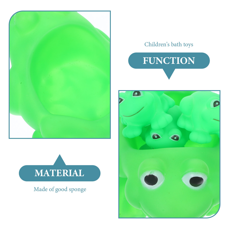 4 Pcs Frog Baby Toy For Kidss Children' Toys Frog Decorations Bath Shower for Kids Take Toddler