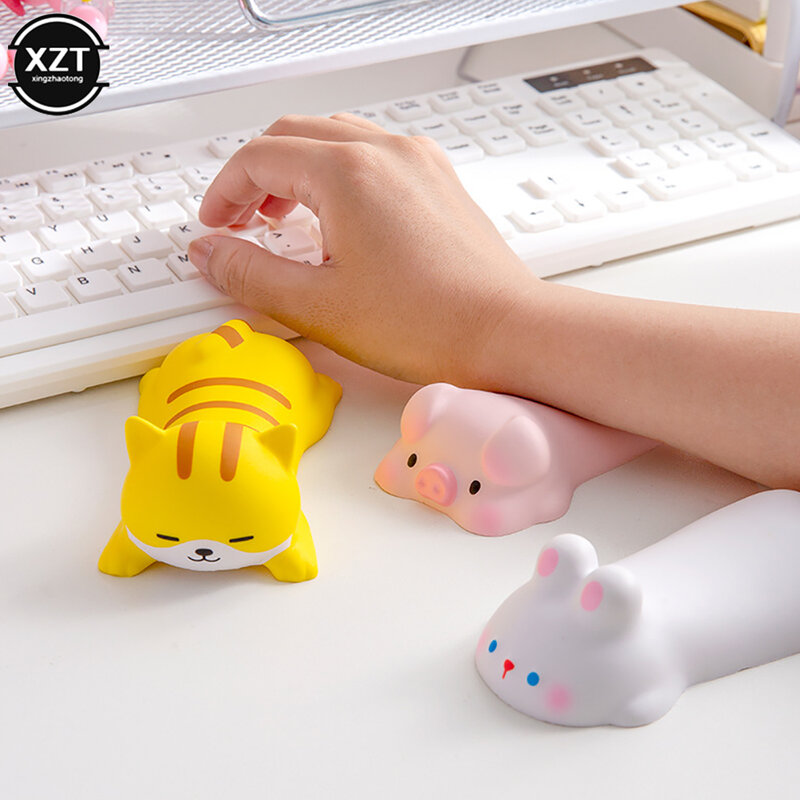 Reposabrazos ergonómico Kawaii para escritorio, soporte de muñeca para ratón, ordenador portátil, suministros de oficina, juguetes de elevación lenta