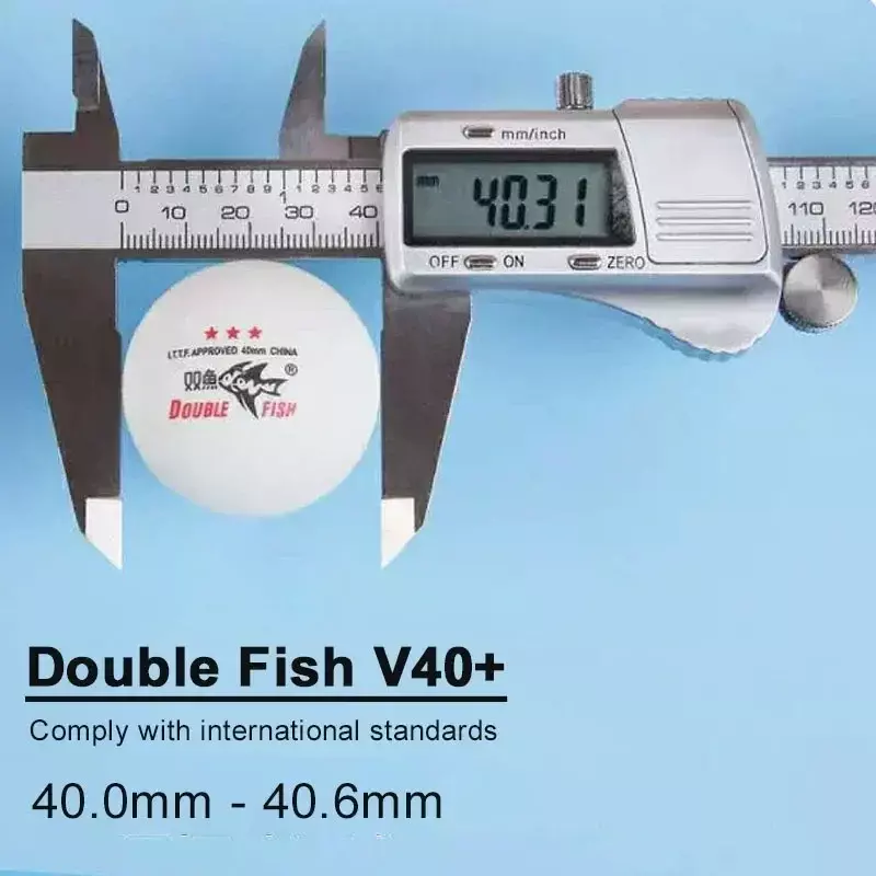 V40ปลาคู่แท้ + 3ดาว30ชิ้นลูกปิงปอง ABS วัสดุใหม่ลูกบอลลายกีฬาปิงปองลูกปิงปองมาตรฐาน