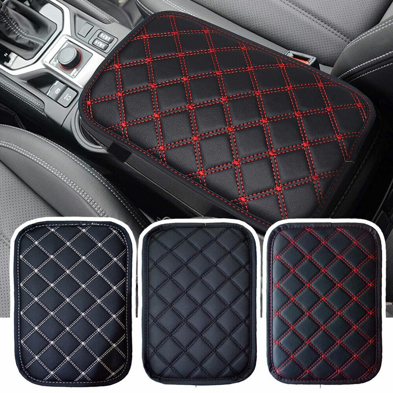 Car Armrest Pad Center Leather Hand Cushion Console Box Cover Protective Protector Accessories Non Slip Arm Rest Pad Universal