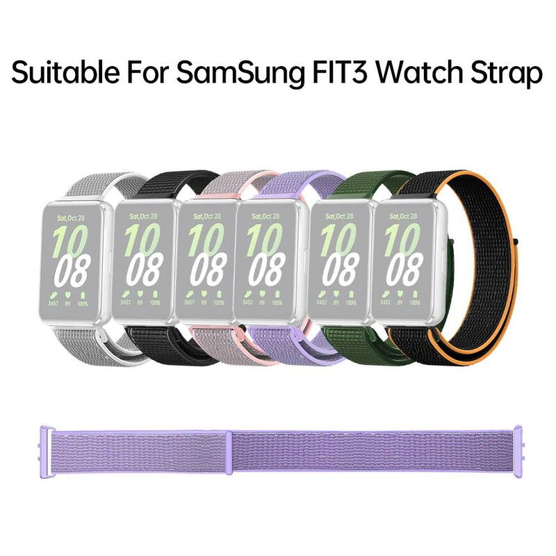 1 szt. nylonowego paska z pętlą do zegarka Samsung Galaxy Fit 3 Bransoletka do paska do zegarka Galaxy Fit 3 Inteligentna opaska na nadgarstek Correa Accessorie