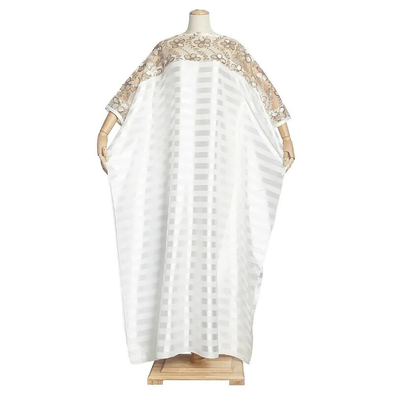 Кружевная Лоскутная белая длинная юбка Port Wind Urban женское платье большого размера в африканском стиле S9188