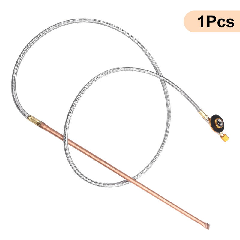 Gas Appliance Fires Starter 1.3M Outdoor Camping Hiking Aluminum Alloy+copper Flexible Hose For Cooking Picnic BBQ