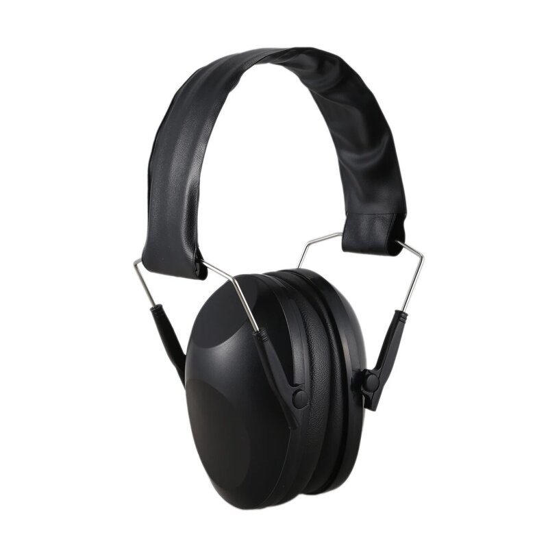 Proteção auricular dobrável preta, proteção auricular, proteção auricular, sem ruído, para caça, esportes