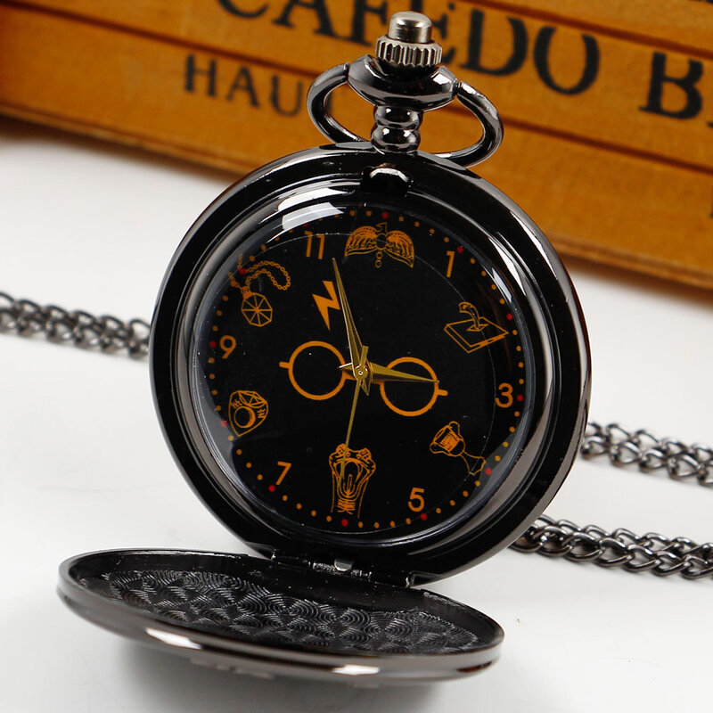Kwarcowy zegarek kieszonkowy słynny motyw filmowy wzór Vintage wisiorek zegar nostalgiczny przenośne kieszenie zegarek prezent Dropshipping