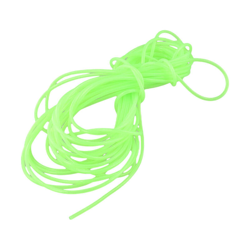 Tubo de pesca de línea luminosa, cuerda de alambre de pesca resistente al frío, herramienta de PVC verde, artículos deportivos útiles universales, 2/3mm