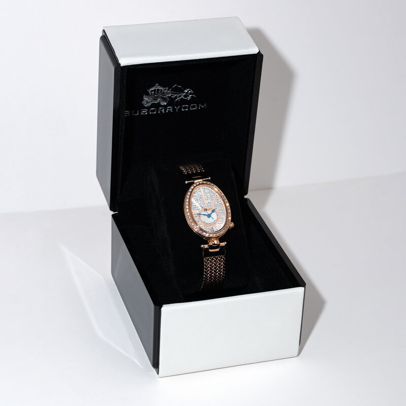 Relógio de quartzo incrustado de diamantes da rainha, relógio impermeável para aniversário da namorada das meninas