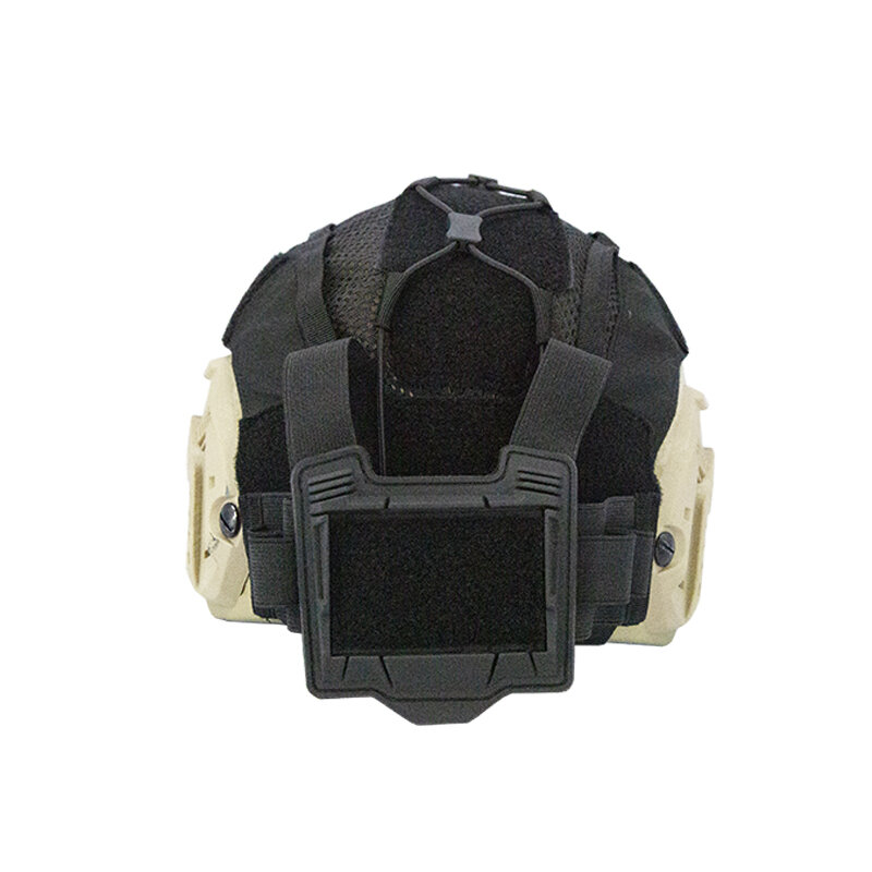 Cubierta de casco táctico para casco marítimo con bolsa de batería NVG, caza