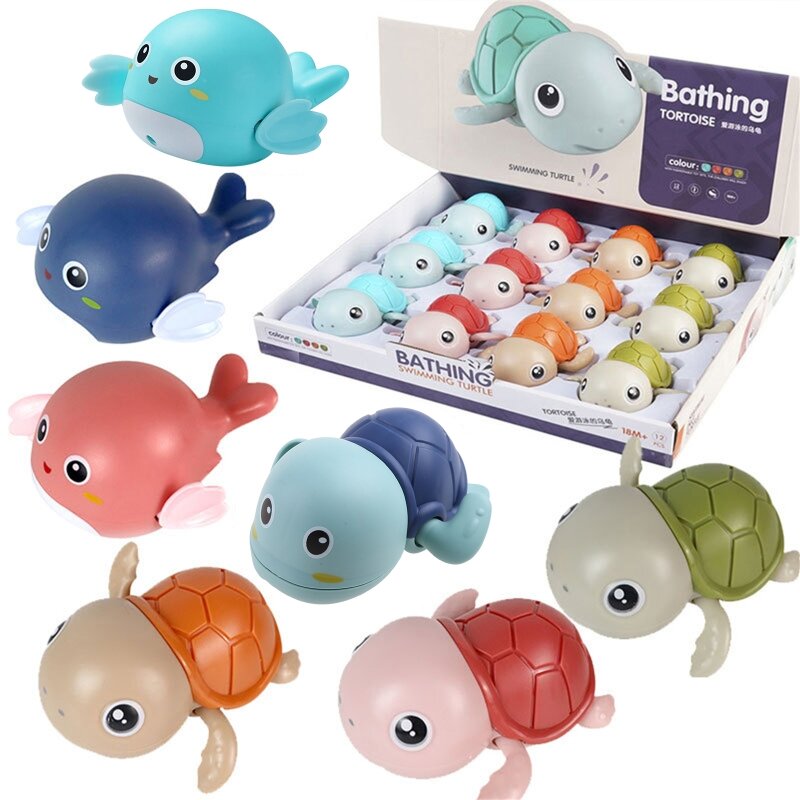 HUYU 풀 장난감 놀이를위한 샤워 바람 미니 동물 보트 아기 교육 장난감 모델