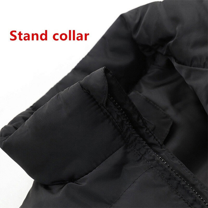 Men and Women Fashion Autumn Winter Waistcoat Coats & Jackets Thicken Stand Collar Solid Color Cotton Vest Down Jacket Sleeveles
