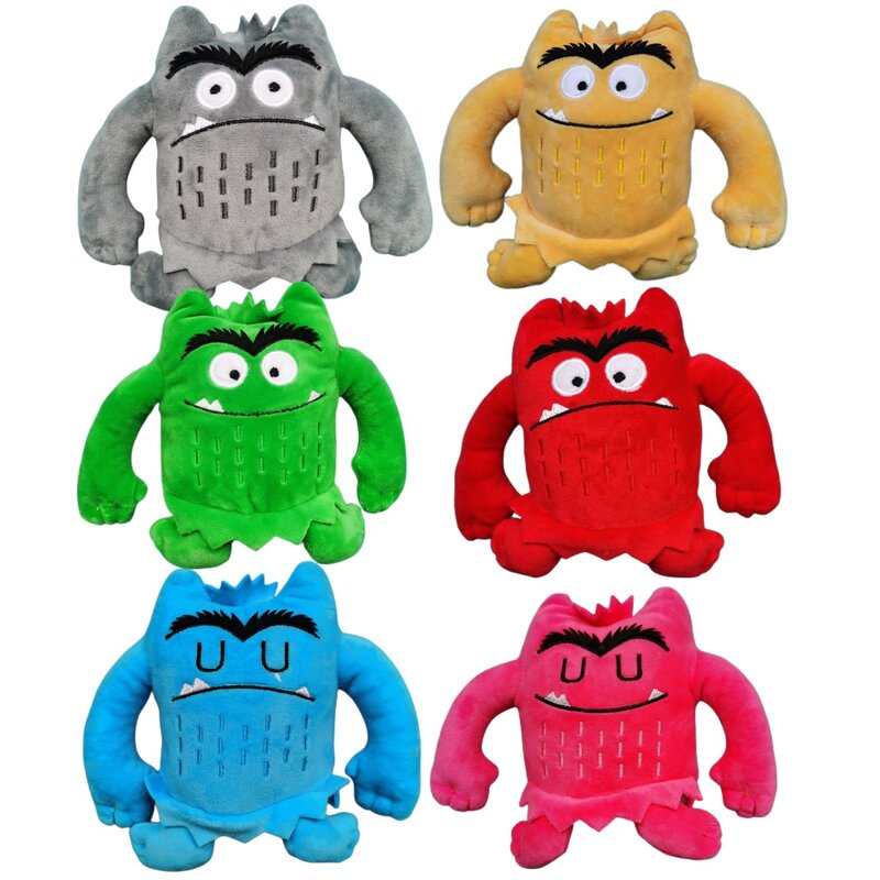 Funny The Color Monster Cartoon Angry Smile Shy Plush Toys for Kid Baby Plushie Cute Stuffed Doll Child Christmas Birthday Gifts