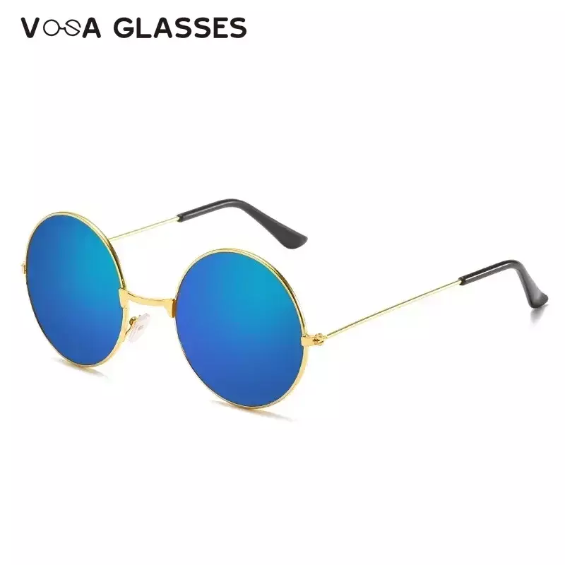 Occhiali da sole da uomo rotondi in metallo per il tempo libero da pesca popolari occhiali da sole Vintage retrò per uomo donna 2023 occhiali da sole alla moda UV400