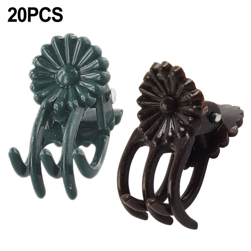 20 Pcs Orchid Stem Clip Plant Support Vine Plastic Clips Flower Grow Upright Branch Clamping Garden Plant Support Clips