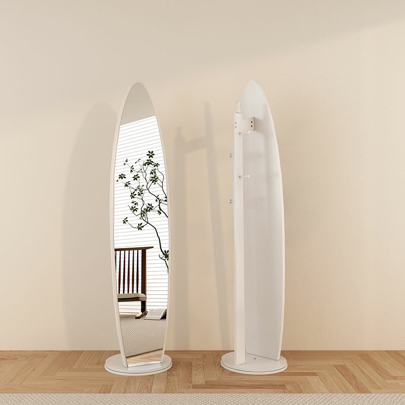 Espejo Kawaii de cuerpo completo para exhibición de oficina, bonito piso nórdico, Espejo de lujo, sala de estar, accesorios de Pared de pie