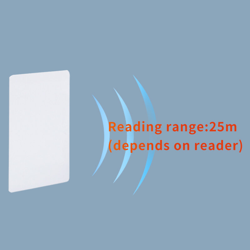 Rfid UHF 6C Weiß PVC PET Card Standard Passive Nicht-kontaktieren Lange-Abstand Elektronische tag H3 Chip size85.5 * 54*0,84