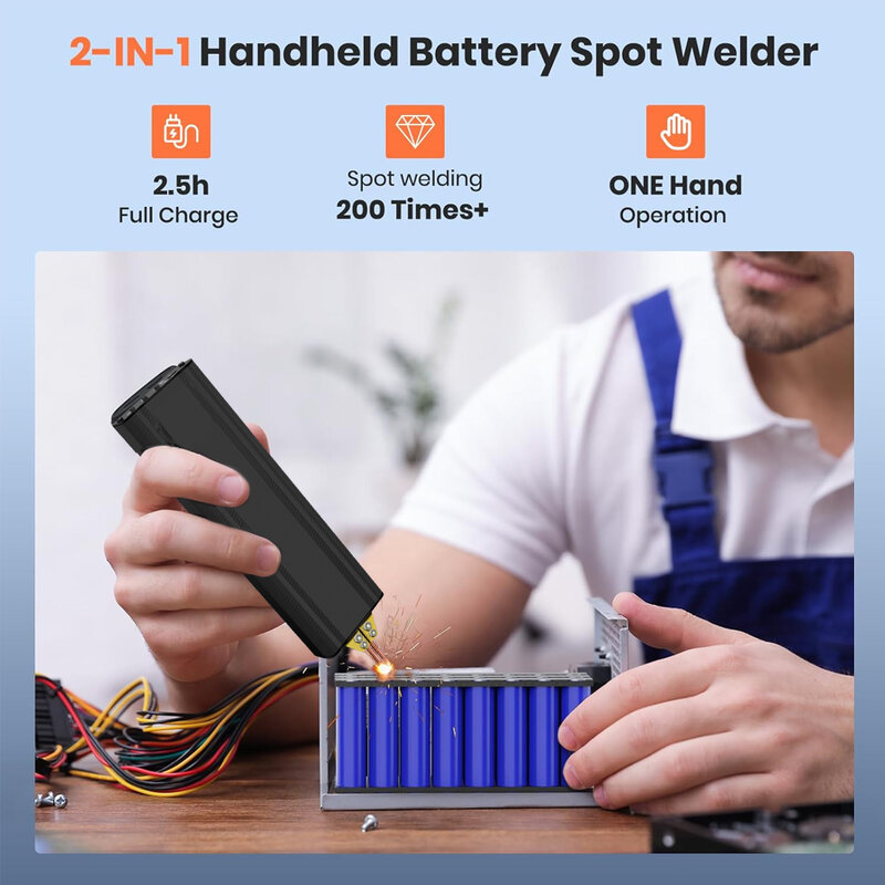 DIY tragbarer Handbatterie-Punkts chweiß gerät für 18650 Lithium batterie, Nickelst reifen und Nickel bands ch weißen