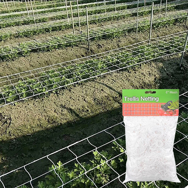 Rete A traliccio per piante in poliestere da giardino rete per arrampicata Hydroponics Net A-frame Grow Net per piante rampicanti verdura frutta